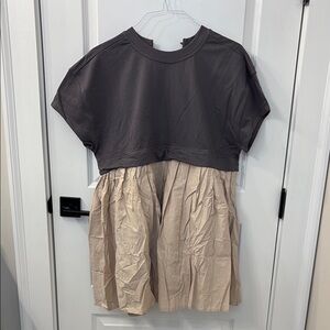 Two-tone knit dress. Size Small. Runs big.